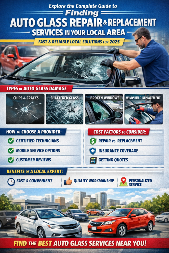 Explore the complete guide to finding auto glass repair and replacement services in your local area. This article covers the types of auto glass damage, how to choose a provider, cost factors, and the benefits of using a nearby professional. Ideal for those seeking fast, reliable local auto glass solutions in 2025.