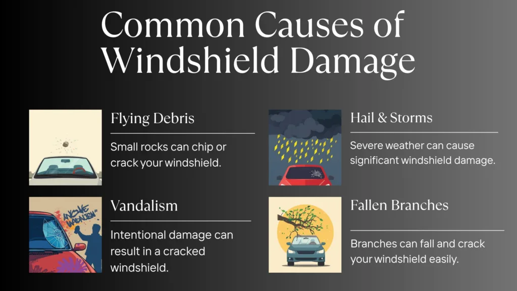 Insurance Cover a Cracked Windshield damage inspection