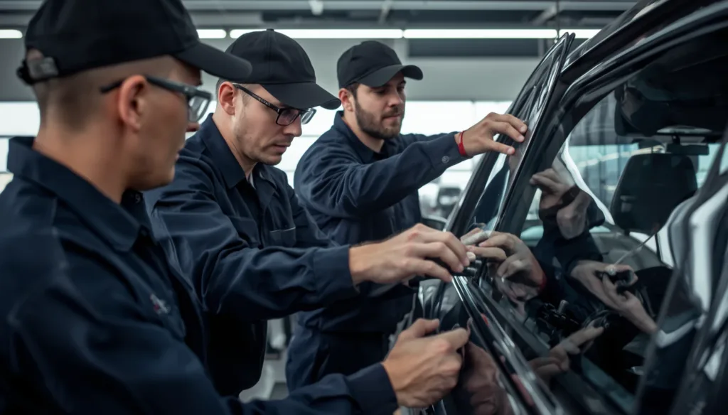 Costs to Fix a Car Window illustrating side window replacement service
