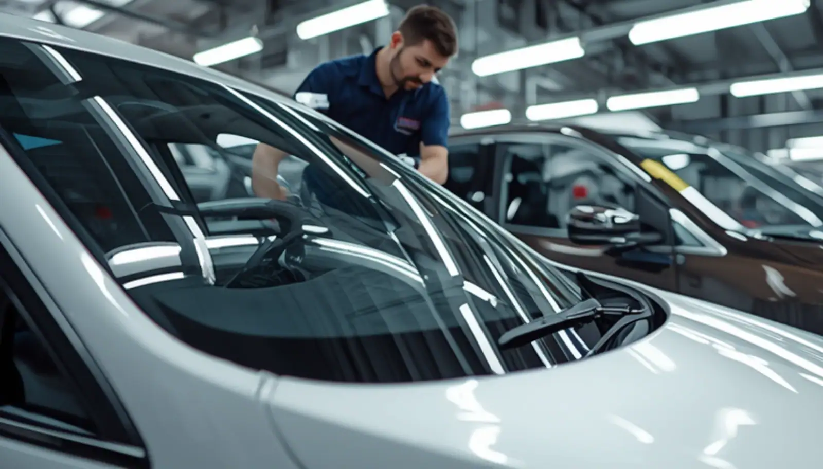 Does Insurance Cover Windshield Damage in 2026? 2 Insurance cover windshield damage repair technician inspecting a cracked windshield
